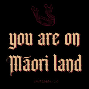 You are on Māori land 2.0 - AS Colour Womens Stencil Hood Design