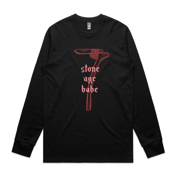 Stone Age Babe - Mens Staple Longsleeve Tee Thumbnail