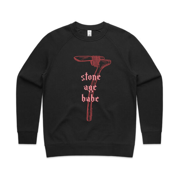 Stone Age Babe - AS Colour Womens Supply Crew Thumbnail